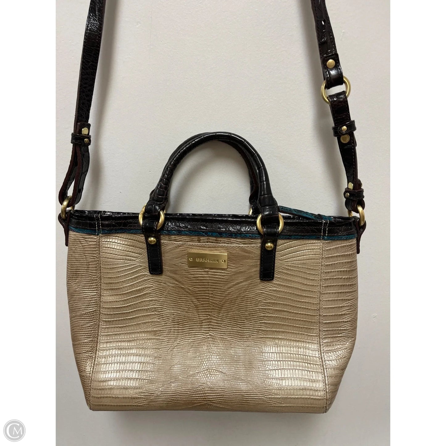 Handbag Designer By Brahmin, Size: Medium