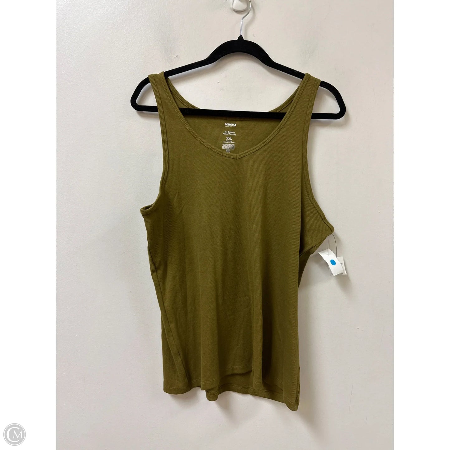 Tank Top By Sonoma In Green, Size: 1x