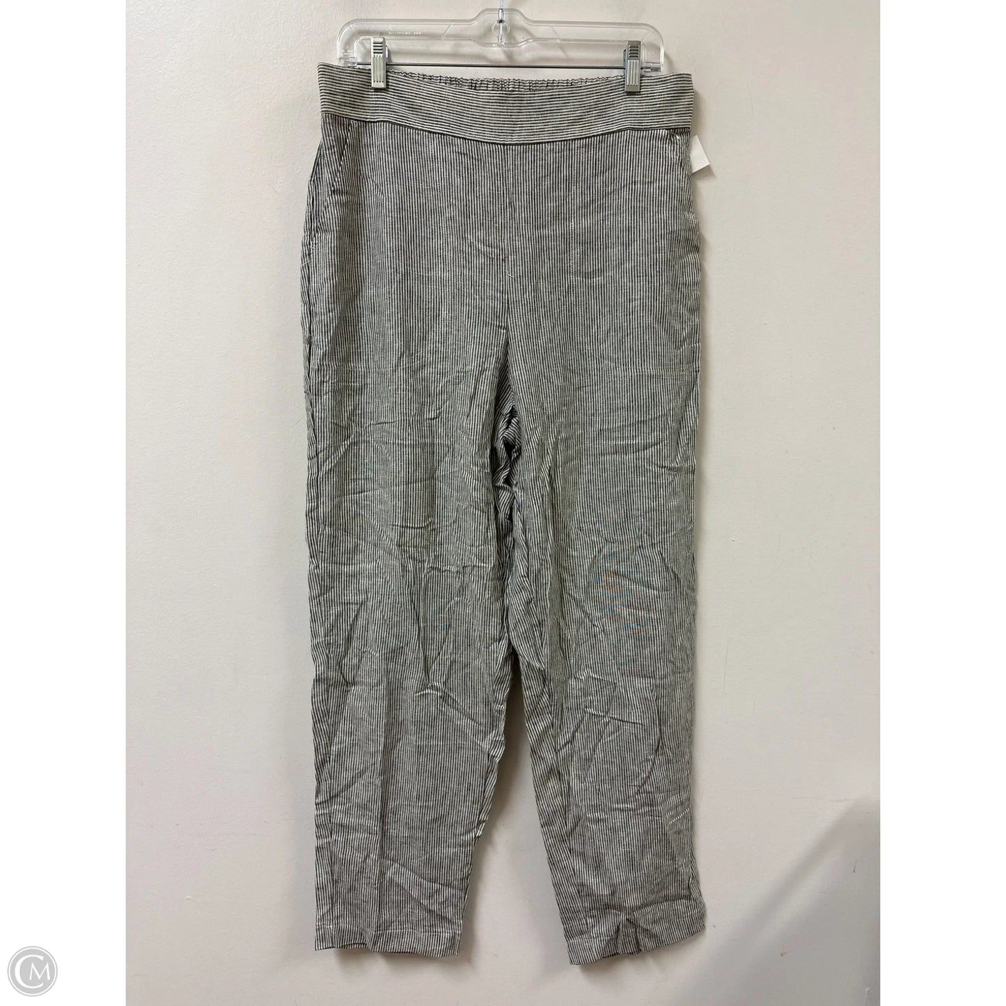 Pants Linen By Max Studio In Striped Pattern, Size: 12