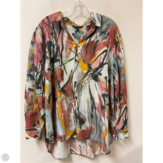 Top Long Sleeve By John Mark In Multi-colored, Size: Xl