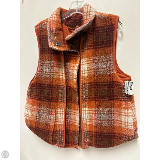 Vest Faux Fur & Sherpa By We The Free In Orange, Size: S