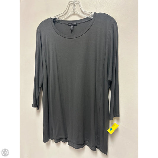 Top Long Sleeve By Eileen Fisher In Grey, Size: Xs