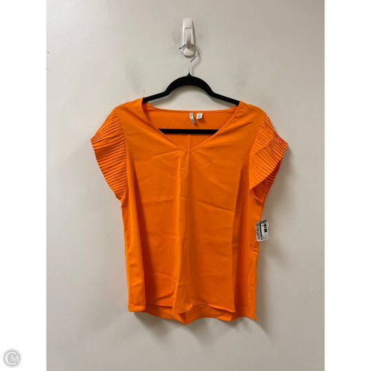 Top Short Sleeve By Cato In Orange, Size: Sp