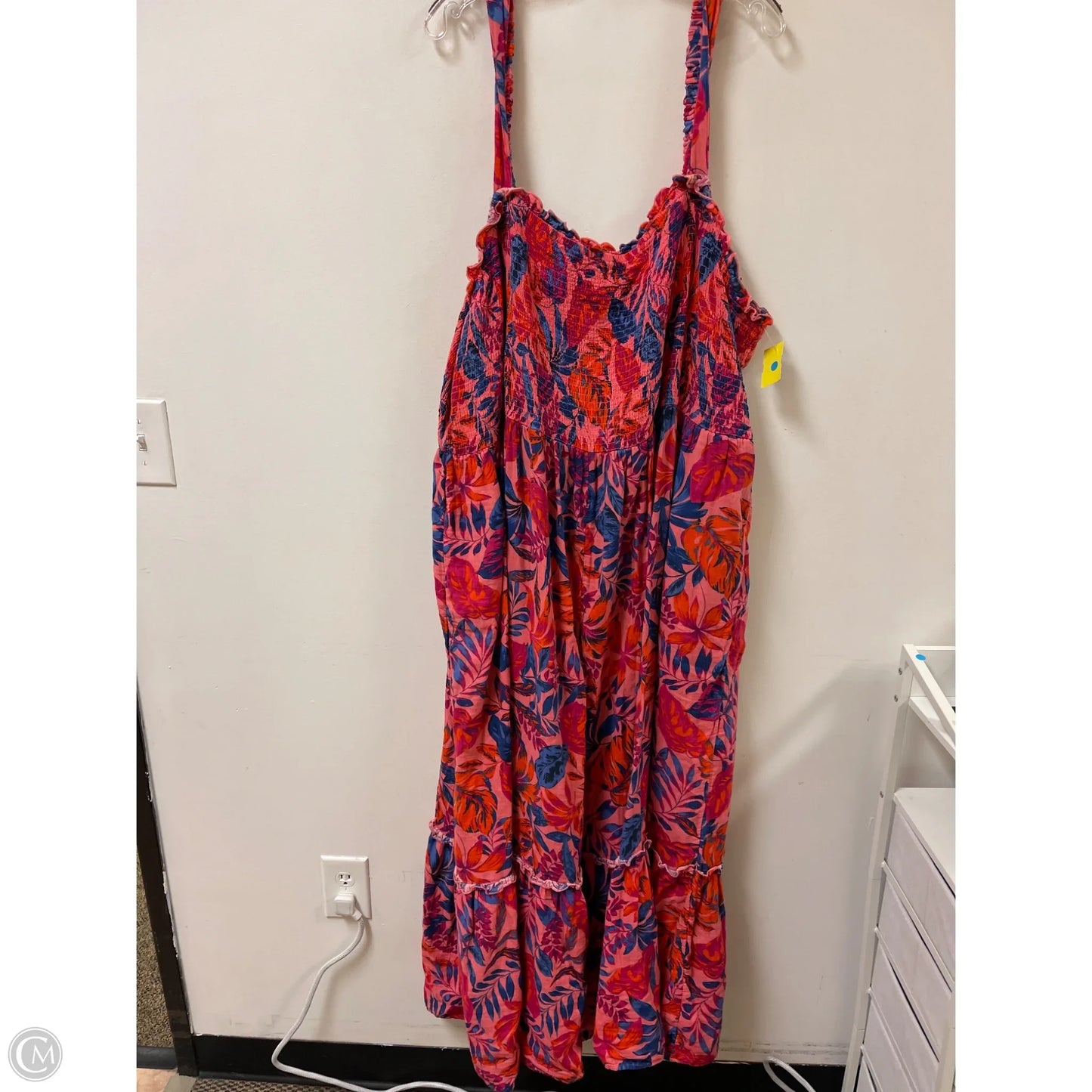 Dress Casual Maxi By Terra & Sky In Blue & Pink, Size: 4x