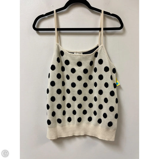 Top Sleeveless By Maeve In Polkadot Pattern, Size: L