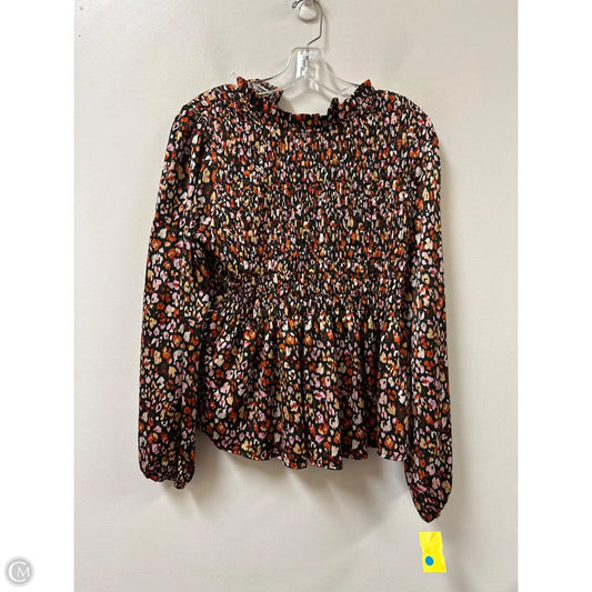 Top Long Sleeve By Jodifl In Black & Pink, Size: L