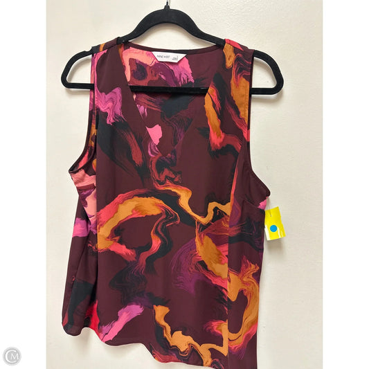 Top Sleeveless By Nine West In Purple, Size: L