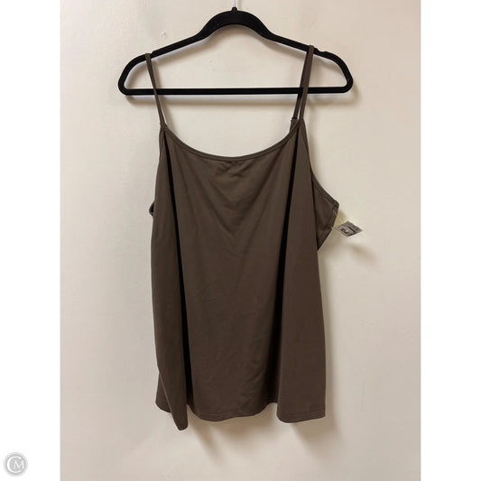 Tank Top By Lane Bryant In Brown, Size: 2x