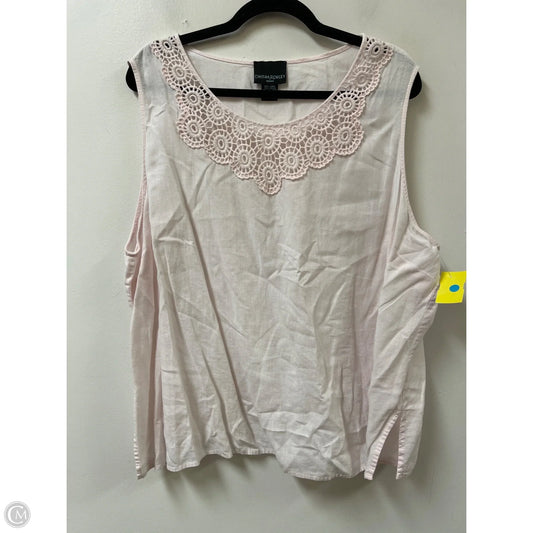 Top Sleeveless By Cynthia Rowley In Pink, Size: 3x