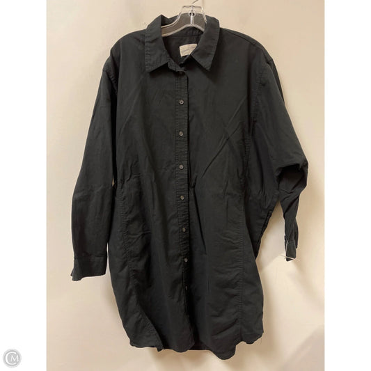 Tunic Long Sleeve By Universal Thread In Black, Size: Xl