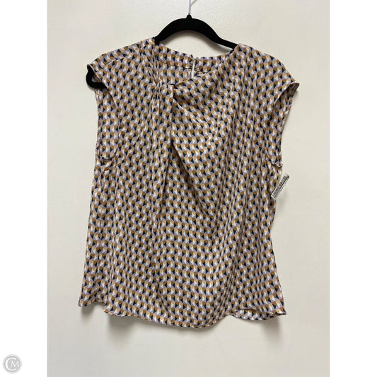 Top Short Sleeve By Worthington In Brown & Purple, Size: M