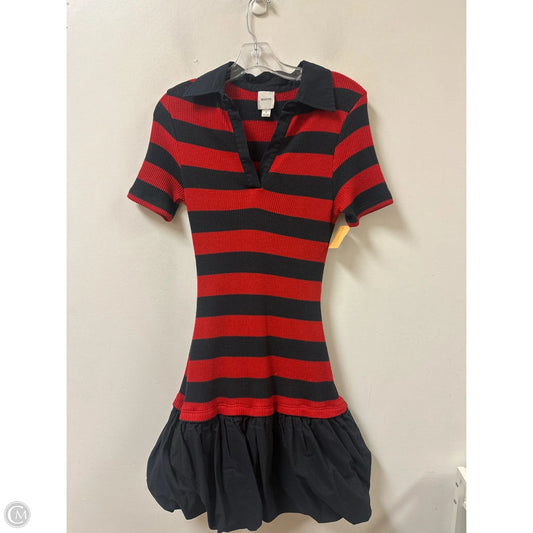 Dress Casual Short By Maeve In Blue & Red, Size: S