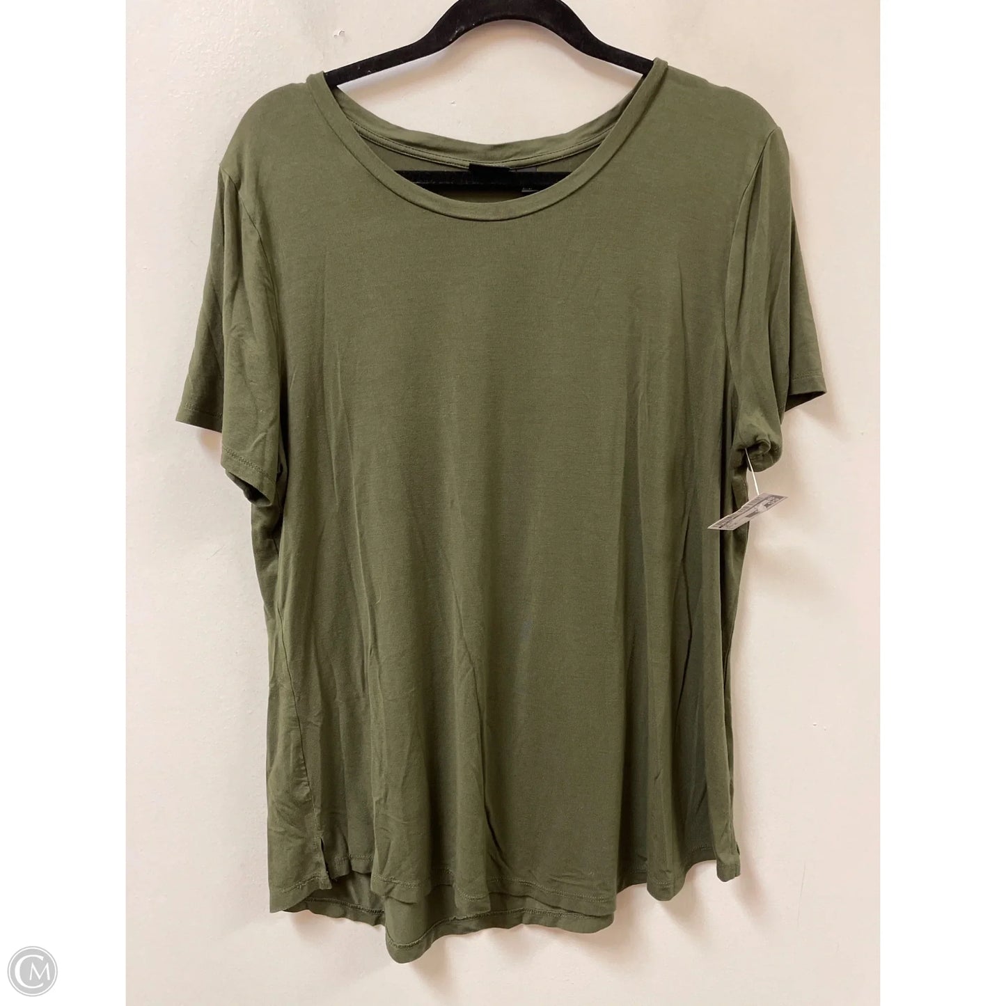 Top Short Sleeve By Versona In Green, Size: Xl