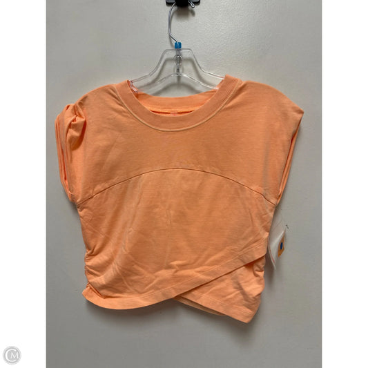 Athletic Top Short Sleeve By Free People In Orange, Size: S