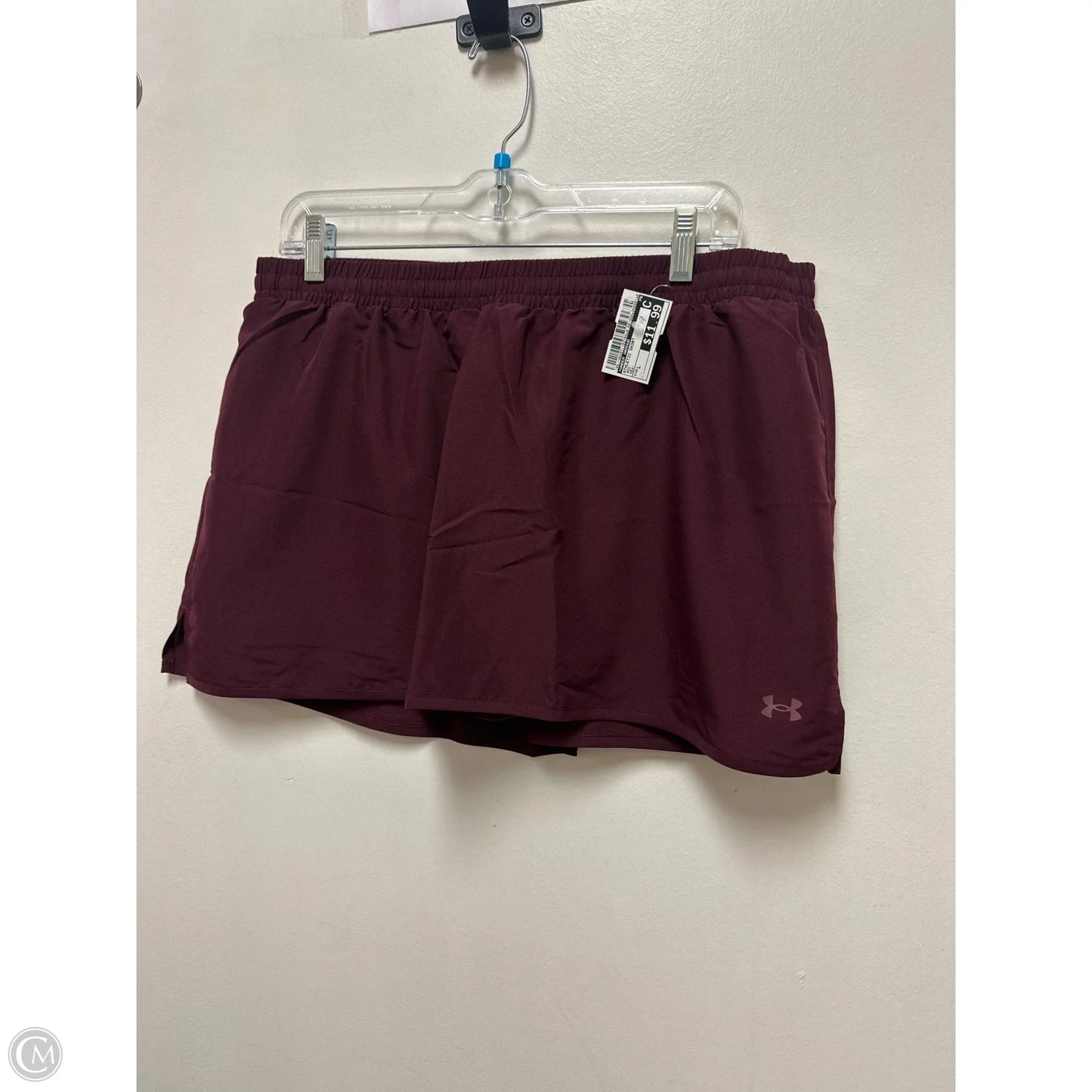 Athletic Skort By Under Armour In Red, Size: L