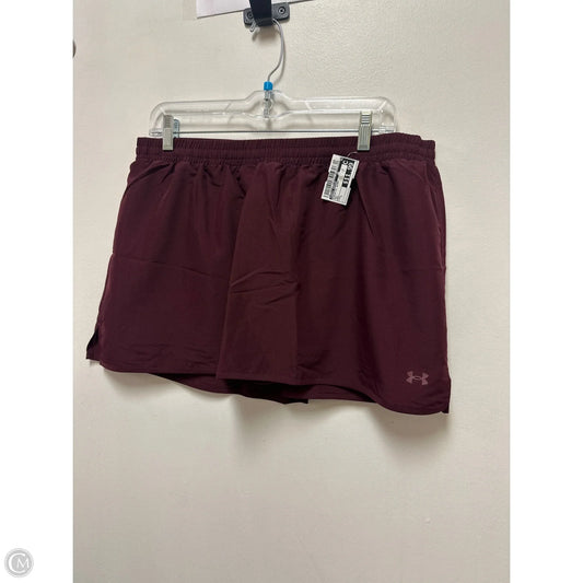 Athletic Skort By Under Armour In Red, Size: L