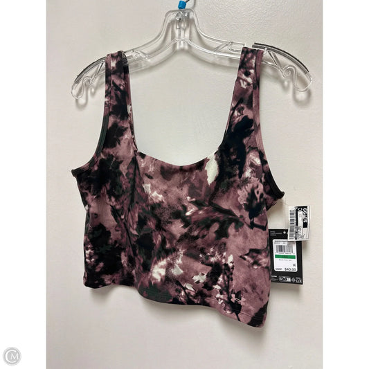 Athletic Bra By Under Armour In Black & Purple, Size: L