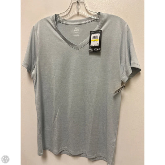 Athletic Top Short Sleeve By Under Armour In Blue, Size: M