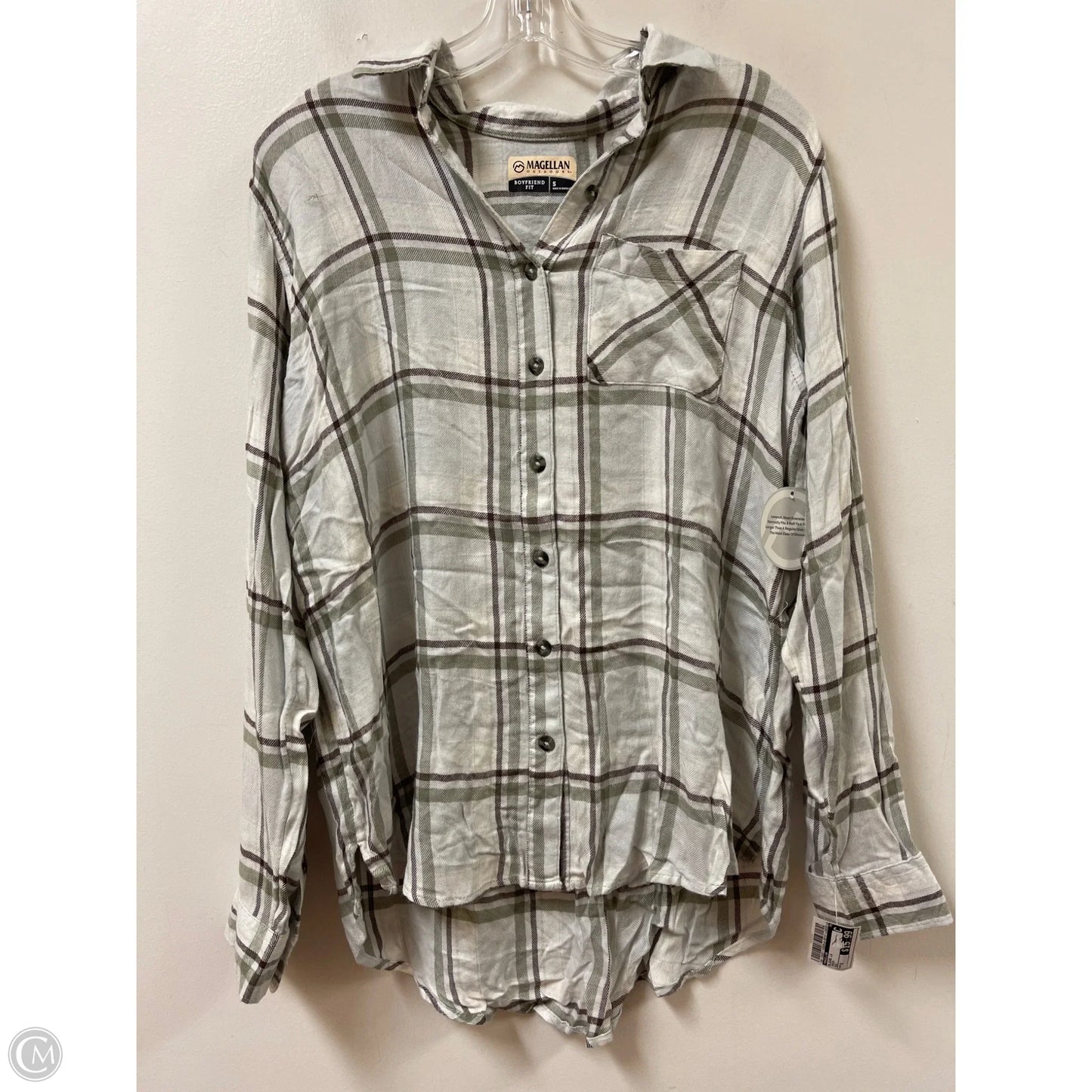 Blouse Long Sleeve By Magellan In Green, Size: S