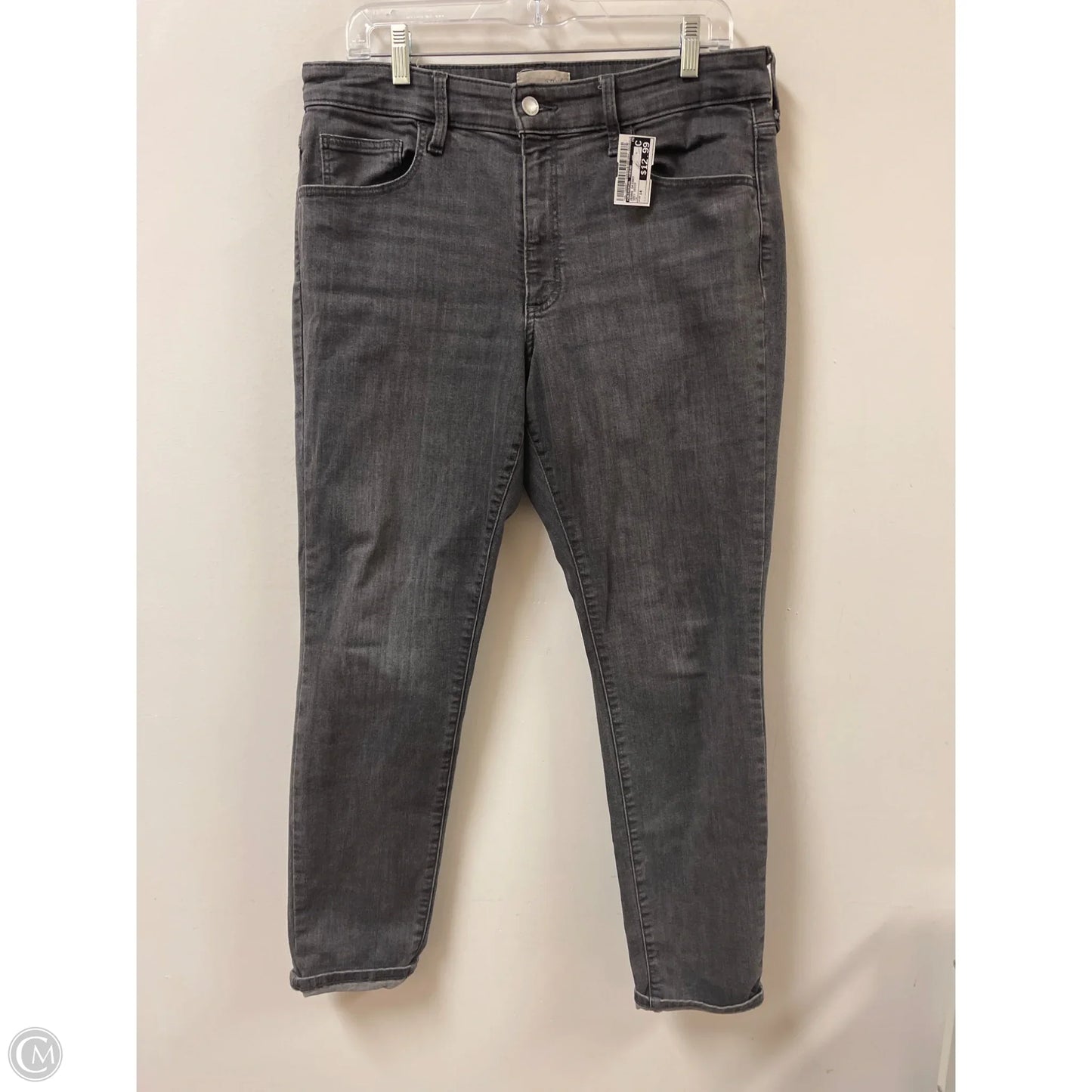 Jeans Skinny By Universal Thread In Grey Denim, Size: 14