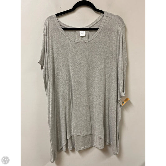 Athletic Top Short Sleeve By Athleta In Grey, Size: 3x