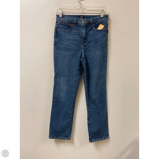 Jeans Straight By J. Crew In Blue Denim, Size: 4