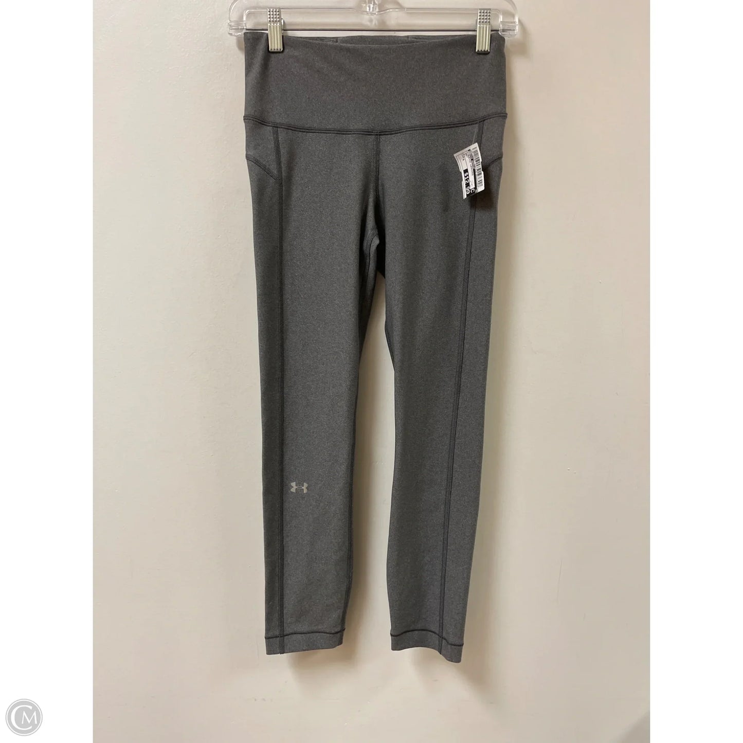 Athletic Leggings By Under Armour In Grey, Size: S