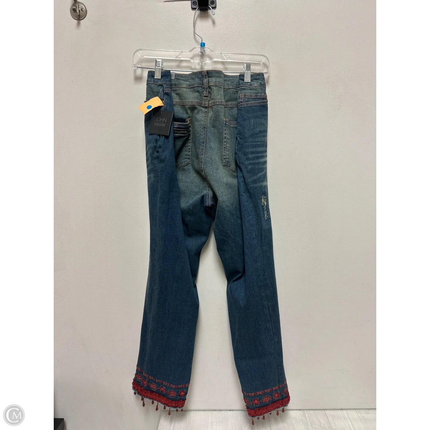 Jeans Boyfriend By John Mark In Blue Denim, Size: 14