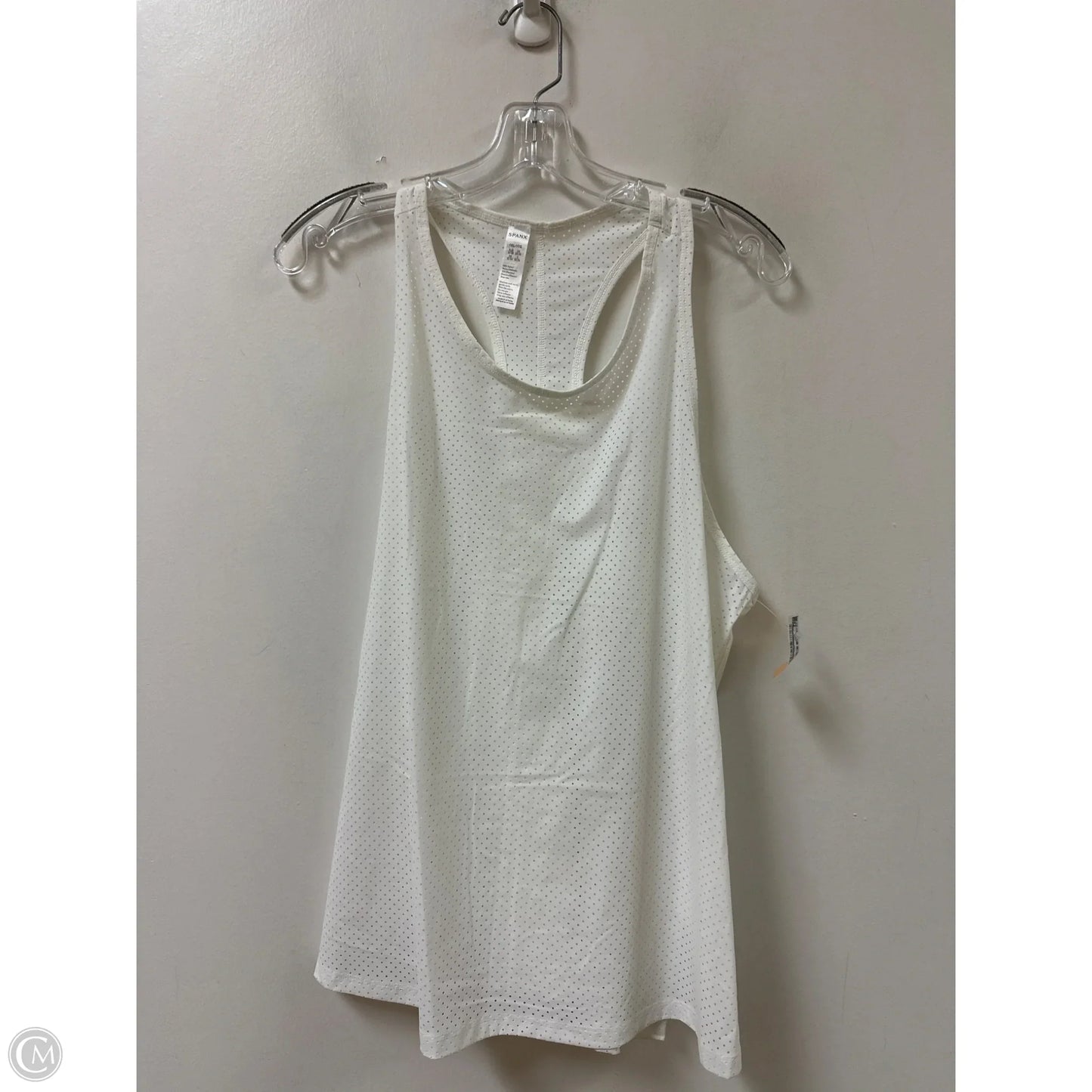 Athletic Tank Top By Spanx In White, Size: 1x