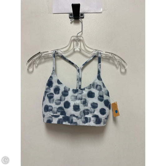 Athletic Bra By Clothes Mentor In Blue & White, Size: S