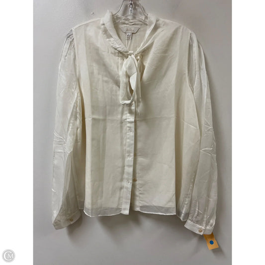 Blouse Designer By Lilly Pulitzer In Cream, Size: L