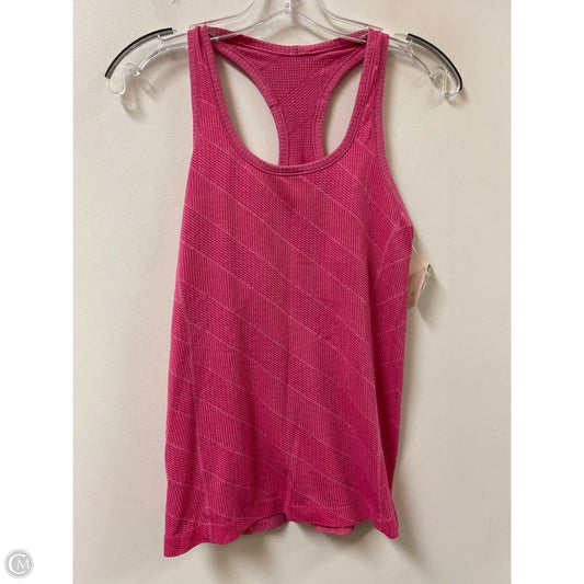 Athletic Tank Top By Lululemon In Pink, Size: S
