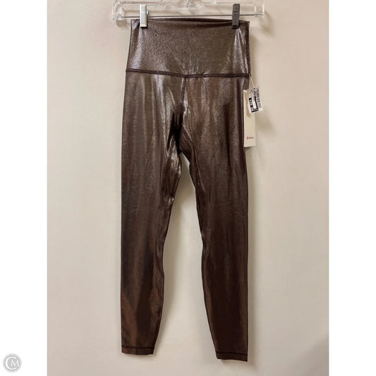 Athletic Leggings By Lululemon In Silver, Size: 4