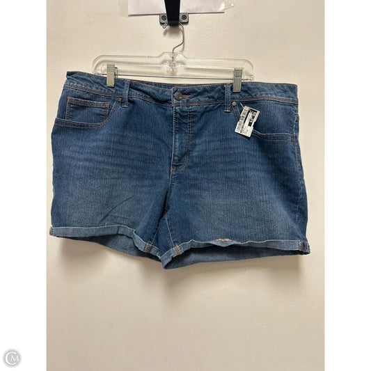 Shorts By Faded Glory In Blue Denim, Size: 18