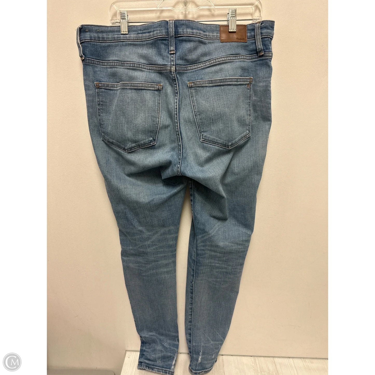 Jeans Skinny By Madewell In Blue Denim, Size: 14