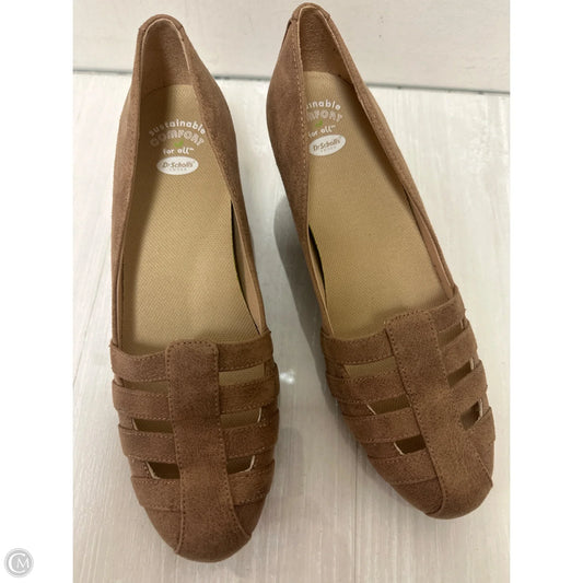 Sandals Heels Wedge By Dr Scholls In Brown, Size: 8.5