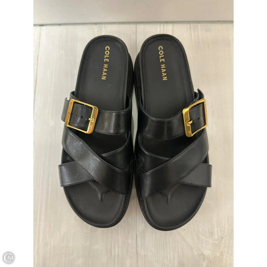 Sandals Flats By Cole-haan In Black, Size: 9