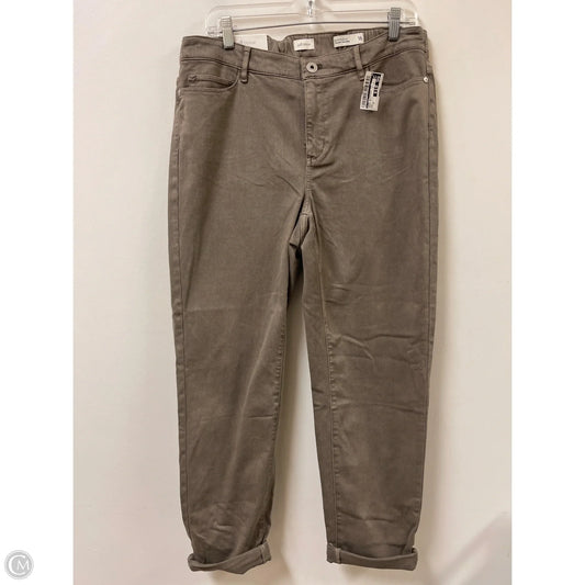 Jeans Boyfriend By J. Jill In Brown Denim, Size: 16