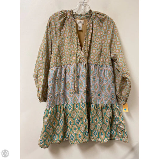 Dress Casual Short By Jessica Simpson In Brown & Pink, Size: Xl