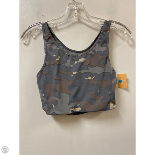 Athletic Bra By Mono B In Brown & Grey, Size: S