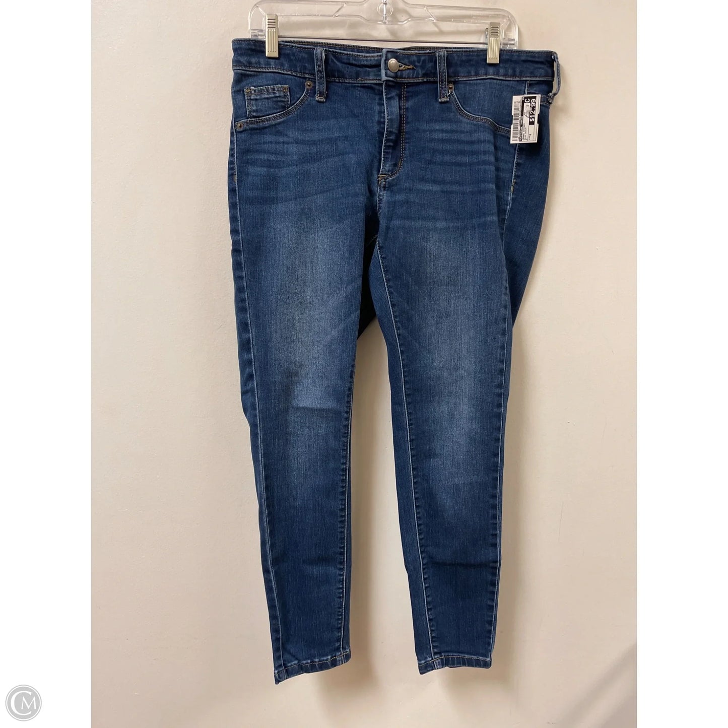 Jeans Skinny By Universal Thread In Blue Denim, Size: 8