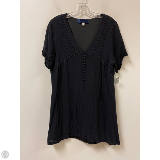 Tunic Short Sleeve By Blue Rain In Black, Size: L