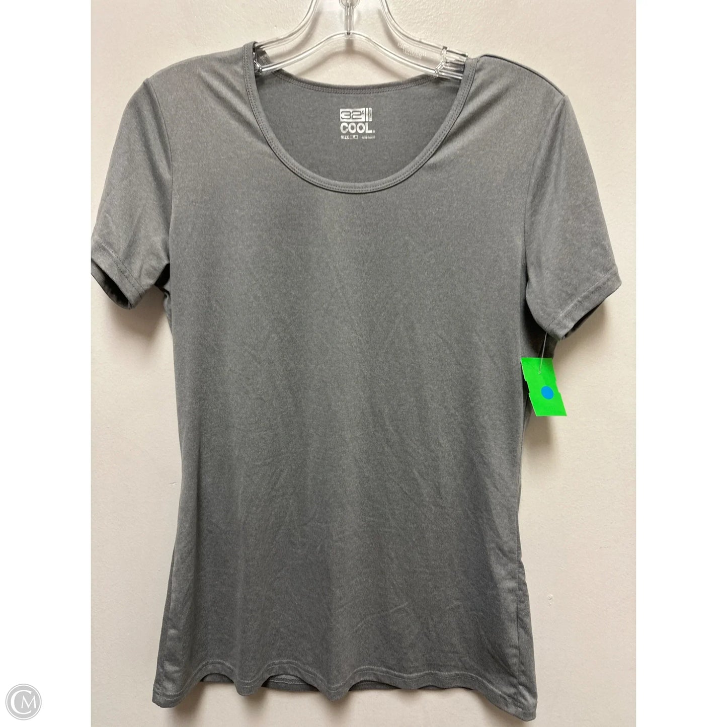 Athletic Top Short Sleeve By 32 Degrees In Grey, Size: M