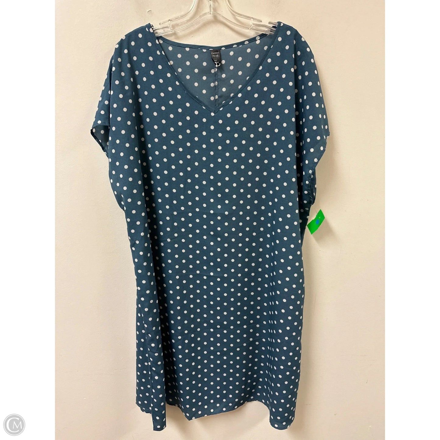Dress Casual Short By Emery Rose In Polkadot Pattern, Size: 3x