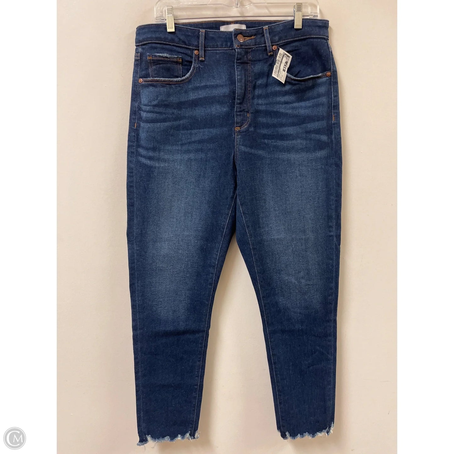 Jeans Skinny By Loft In Blue Denim, Size: 12