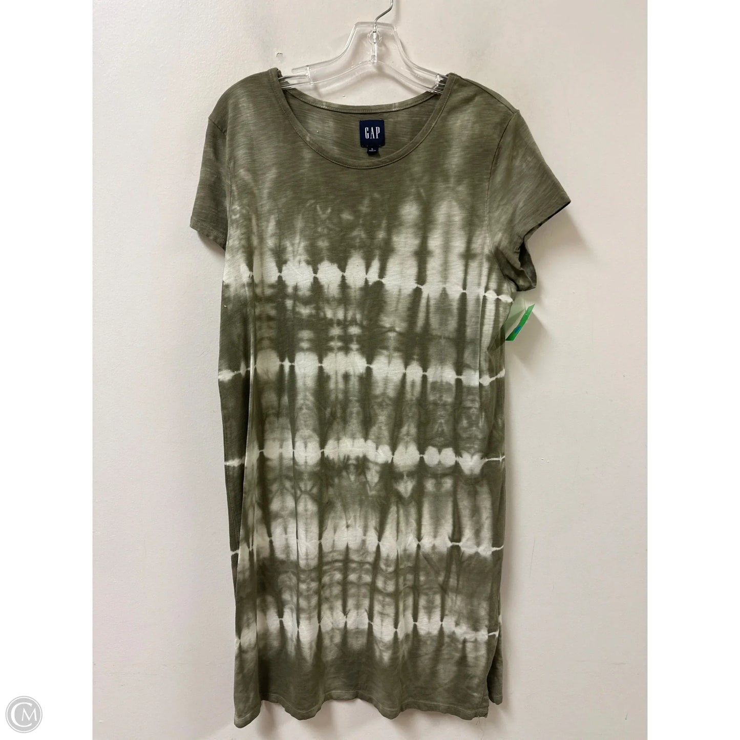 Dress Casual Short By Gap In Green & White, Size: L