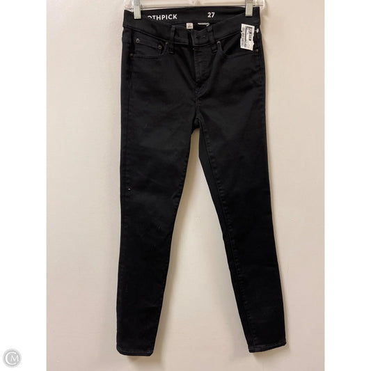 Jeans Skinny By J. Crew In Black Denim, Size: 4