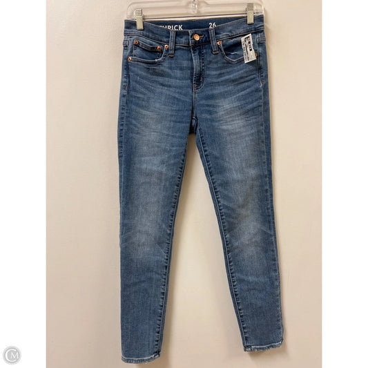 Jeans Skinny By J. Crew In Blue Denim, Size: 2