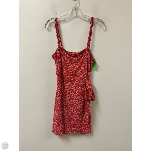 Dress Casual Short By Altard State In Red & White, Size: L