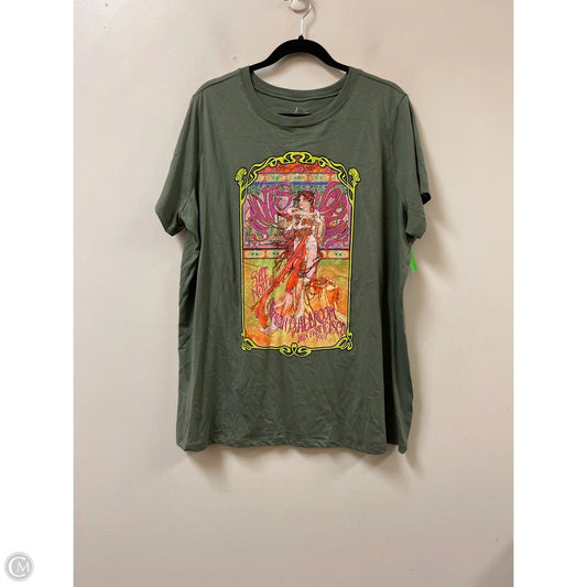 Top Short Sleeve By Clothes Mentor In Green, Size: 2x